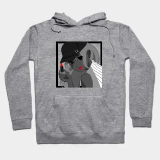 Lady with Red lips Hoodie
